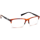 Nike Eyeglasses 7208 603 Tortoise Brown/Black Half Rim Frame 53[]17 140