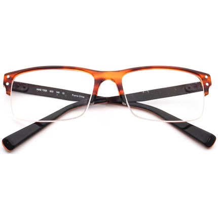 Nike Eyeglasses 7208 603 Tortoise Brown/Black Half Rim Frame 53[]17 140