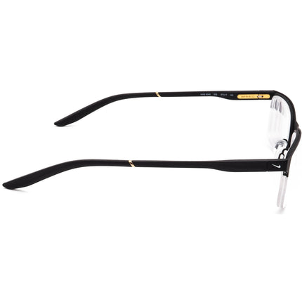 Nike Men's Eyeglasses 8045 002 Matte Black Half Rim Metal Frame 57[]17 140