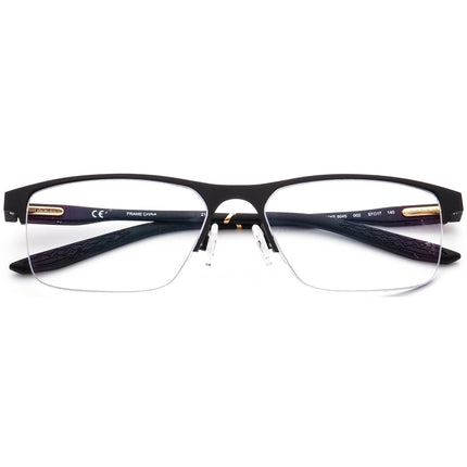 Nike Men's Eyeglasses 8045 002 Matte Black Half Rim Metal Frame 57[]17 140