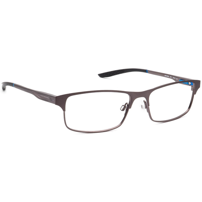 Nike Men's Eyeglasses 8046 071 Brushed Gunmetal Rectangular Metal Frame 54[]16 140