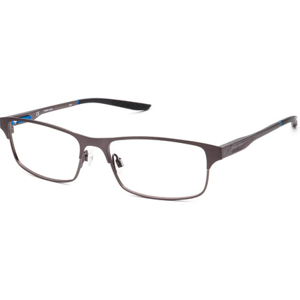 Nike Men's Eyeglasses 8046 071 Brushed Gunmetal Rectangular Metal Frame 54[]16 140