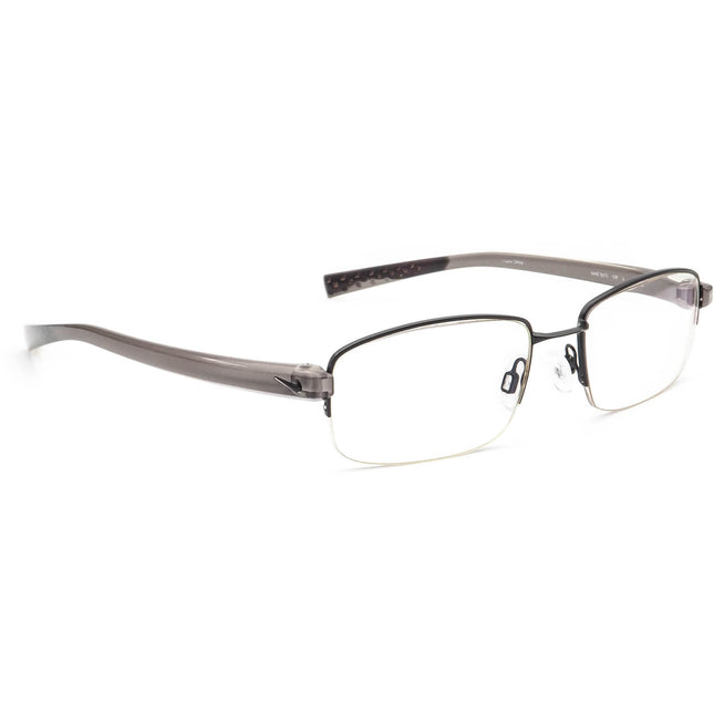 Nike Men's Eyeglasses 8072 026 Black/Gray Half Rim Frame 52[]18 145