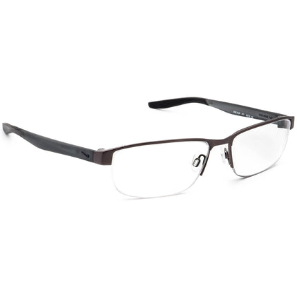 Nike Men's Eyeglasses 8138 071 Matte Gunmetal/Gray Half Rim Frame 56[]16 140