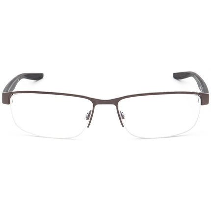 Nike Men's Eyeglasses 8138 071 Matte Gunmetal/Gray Half Rim Frame 56[]16 140