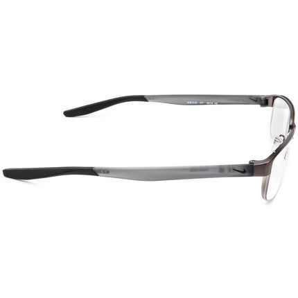 Nike Men's Eyeglasses 8138 071 Matte Gunmetal/Gray Half Rim Frame 56[]16 140
