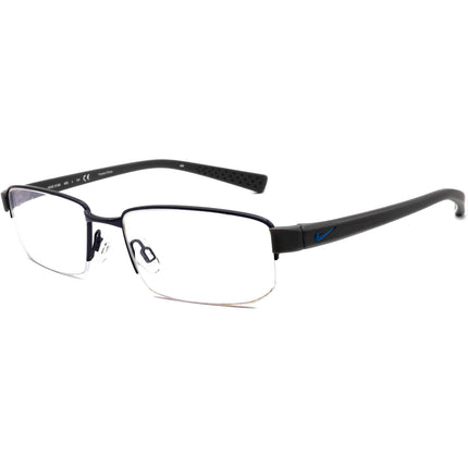 Nike Men's Eyeglasses 8150 405 Dark Blue/Gray Half Rim Frame 53[]17 140
