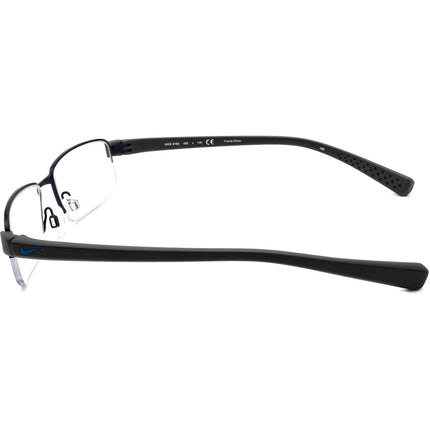 Nike Men's Eyeglasses 8150 405 Dark Blue/Gray Half Rim Frame 53[]17 140