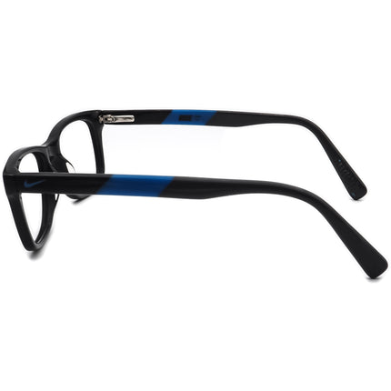 Nike Kids' Eyeglasses 5538 Black and Blue Horn Rim Frame 45[]18 130