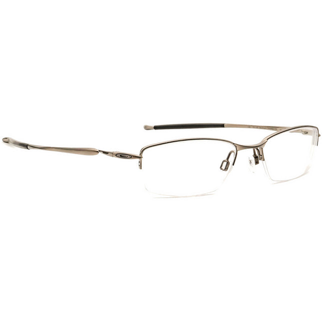 Oakley Men's Eyeglasses 22-149 Transistor Brushed Chrome Half Rim Metal Frame 51[]18 135