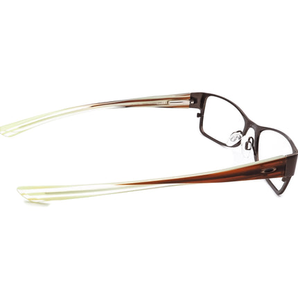 Oakley Women's Eyeglasses Fate 2.0 Polished Brown Rectangular Frame 51[]17 134