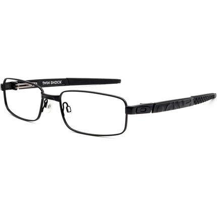 Oakley Men's Eyeglasses OX3095-0154 Twin Shock Polished Black Rectangular Metal Frame 54[]18 133