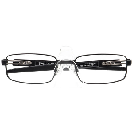 Oakley Men's Eyeglasses OX3095-0154 Twin Shock Polished Black Rectangular Metal Frame 54[]18 133