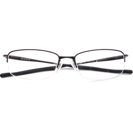 Oakley Men's Eyeglasses OX3102-0254 Clubface Polished Brown Half Rim Metal Frame 54[]17 143