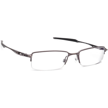 Oakley Men's Eyeglasses OX3119-0453 Halfshock Brushed Chrome Half Rim Metal Frame 53[]19 142