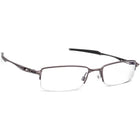Oakley Men's Eyeglasses OX3119-0453 Halfshock Brushed Chrome Half Rim Metal Frame 53[]19 142