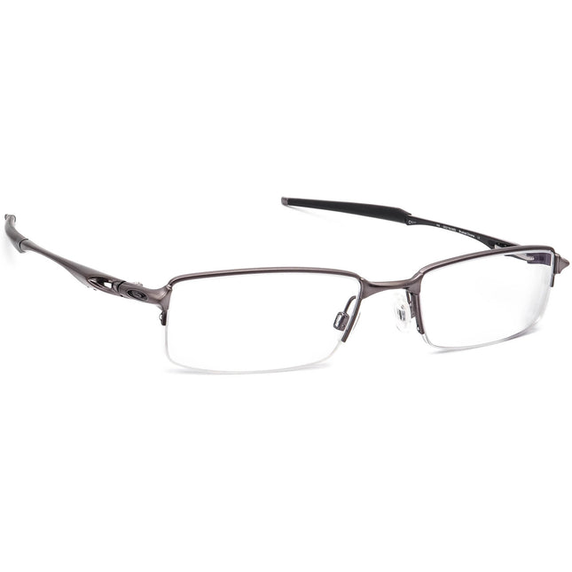 Oakley Men's Eyeglasses OX3119-0453 Halfshock Brushed Chrome Half Rim Metal Frame 53[]19 142