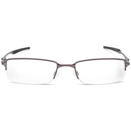 Oakley Men's Eyeglasses OX3119-0453 Halfshock Brushed Chrome Half Rim Metal Frame 53[]19 142