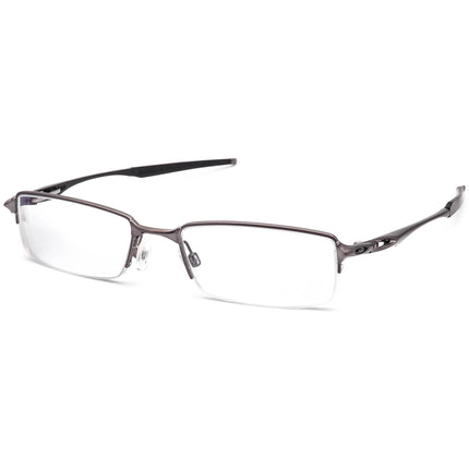 Oakley Men's Eyeglasses OX3119-0453 Halfshock Brushed Chrome Half Rim Metal Frame 53[]19 142