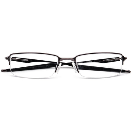 Oakley Men's Eyeglasses OX3119-0453 Halfshock Brushed Chrome Half Rim Metal Frame 53[]19 142