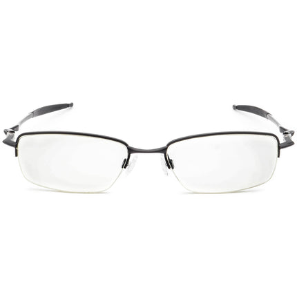 Oakley Eyeglasses OX3143-0153 Drill Bit 0.5 Polished Black Half Rim Metal Frame 53[]18 136