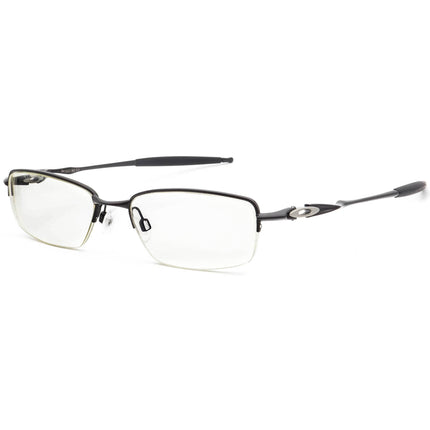 Oakley Eyeglasses OX3143-0153 Drill Bit 0.5 Polished Black Half Rim Metal Frame 53[]18 136