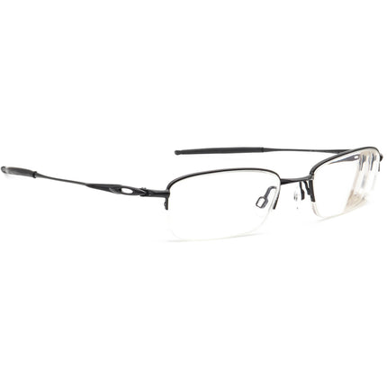 Oakley Men's Eyeglasses OX3144-0151 Spoke 0.5 Polished Black Half Rim Metal Frame 51[]19 140