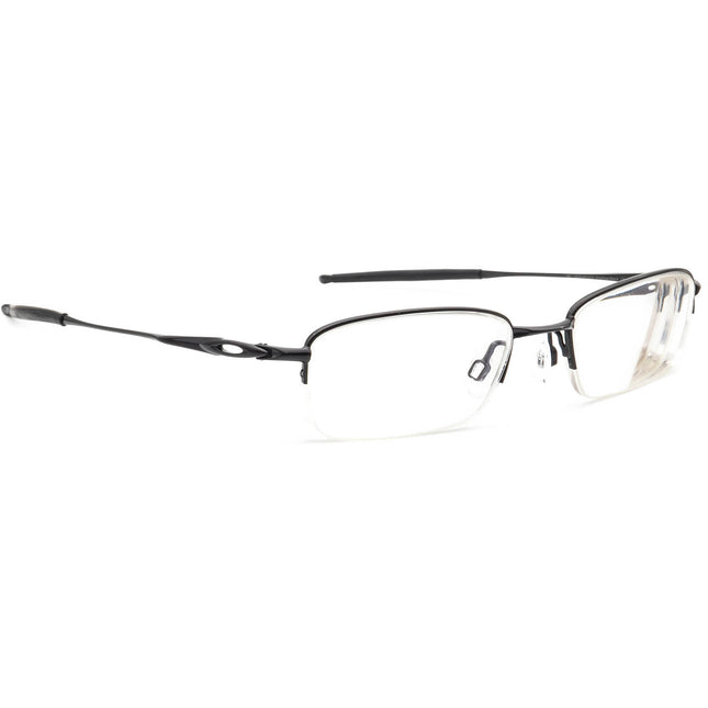 Oakley Men's Eyeglasses OX3144-0151 Spoke 0.5 Polished Black Half Rim Metal Frame 51[]19 140
