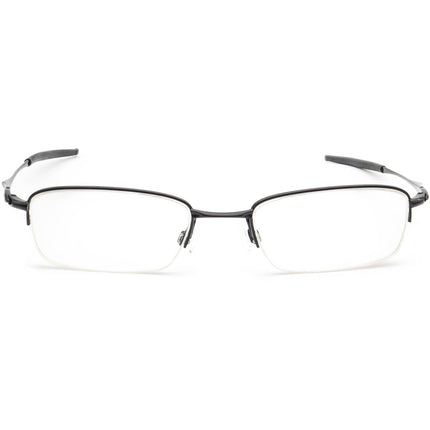 Oakley Men's Eyeglasses OX3144-0151 Spoke 0.5 Polished Black Half Rim Metal Frame 51[]19 140