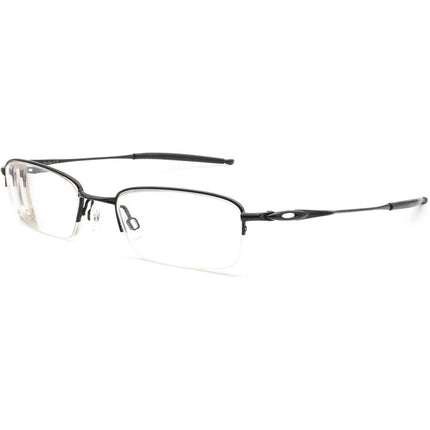 Oakley Men's Eyeglasses OX3144-0151 Spoke 0.5 Polished Black Half Rim Metal Frame 51[]19 140