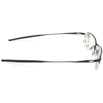 Oakley Men's Eyeglasses OX3144-0151 Spoke 0.5 Polished Black Half Rim Metal Frame 51[]19 140