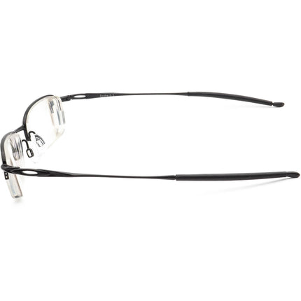 Oakley Men's Eyeglasses OX3144-0151 Spoke 0.5 Polished Black Half Rim Metal Frame 51[]19 140