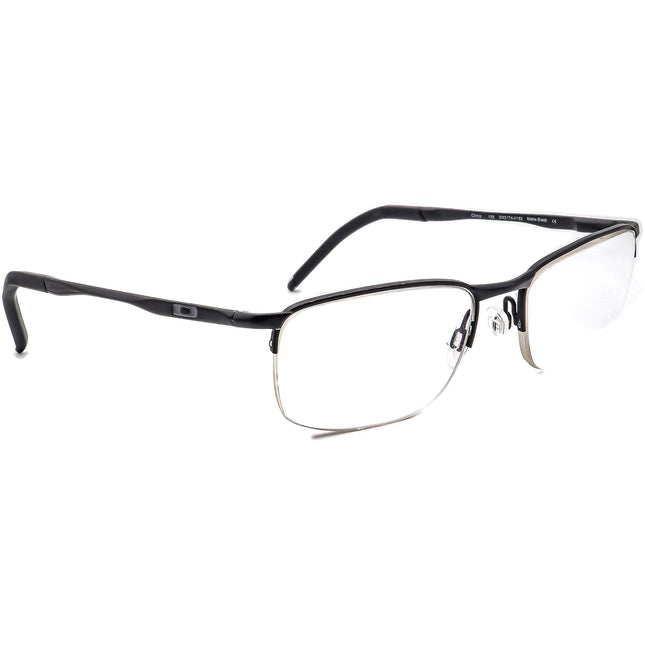 Oakley Men's Eyeglasses OX3174-0153 Barrelhouse 0.5 Matte Black Half Rim Metal Frame 53[]18 139