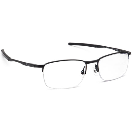Oakley Men's Eyeglasses OX3174-0153 Barrelhouse 0.5 Matte Black Half Rim Metal Frame 53[]18 139