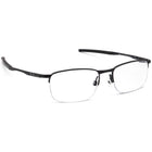 Oakley Men's Eyeglasses OX3174-0153 Barrelhouse 0.5 Matte Black Half Rim Metal Frame 53[]18 139