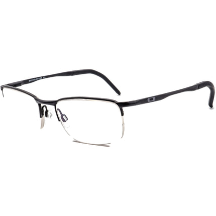 Oakley Men's Eyeglasses OX3174-0153 Barrelhouse 0.5 Matte Black Half Rim Metal Frame 53[]18 139