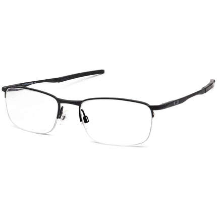 Oakley Men's Eyeglasses OX3174-0153 Barrelhouse 0.5 Matte Black Half Rim Metal Frame 53[]18 139