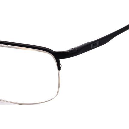 Oakley Men's Eyeglasses OX3174-0153 Barrelhouse 0.5 Matte Black Half Rim Metal Frame 53[]18 139