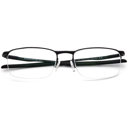 Oakley Men's Eyeglasses OX3174-0153 Barrelhouse 0.5 Matte Black Half Rim Metal Frame 53[]18 139