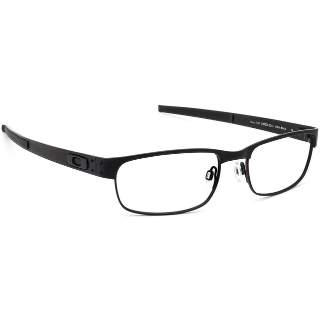Oakley Men's Eyeglasses OX5038-0555 Metal Plate Matte Black Rectangular Metal Frame 55[]18 140