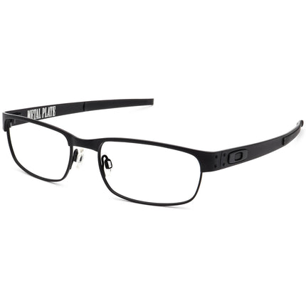 Oakley Men's Eyeglasses OX5038-0555 Metal Plate Matte Black Rectangular Metal Frame 55[]18 140