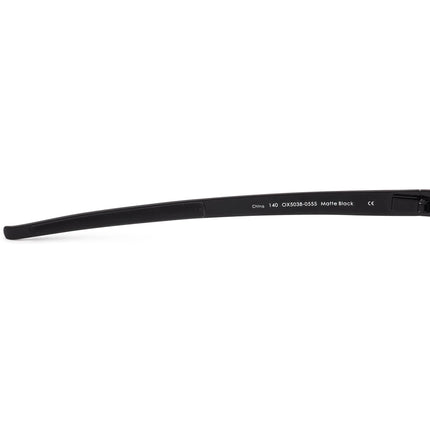 Oakley Men's Eyeglasses OX5038-0555 Metal Plate Matte Black Rectangular Metal Frame 55[]18 140
