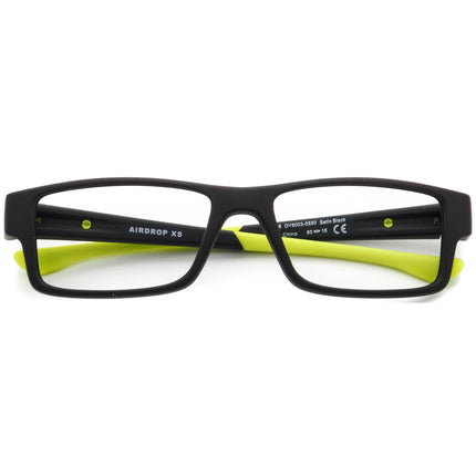 Oakley Small Eyeglasses OY8003-0550 Airdrop XS Matte Black/Neon Green Rectangular Frame 50[]15 126