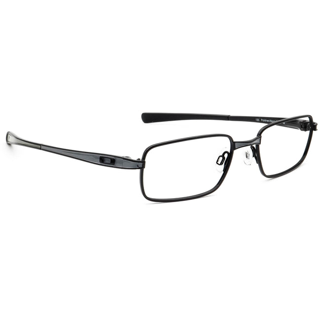 Oakley Eyeglasses Rotor 4.0 Polished Black/Grey Rectangular Metal Frame 52[]18 135