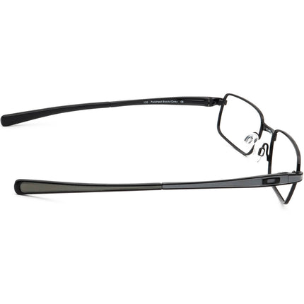 Oakley Eyeglasses Rotor 4.0 Polished Black/Grey Rectangular Metal Frame 52[]18 135
