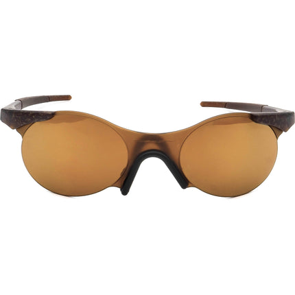 Oakley Vintage Sunglasses Zero 0.4 (rare vintage from early 1990s) Glitter Gulch Gold Iridium Half Rim 59 mm
