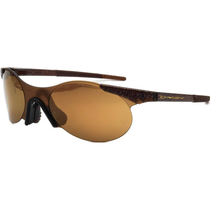Oakley Vintage Sunglasses Zero 0.4 (rare vintage from early 1990s) Glitter Gulch Gold Iridium Half Rim 59 mm