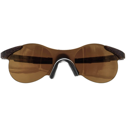 Oakley Vintage Sunglasses Zero 0.4 (rare vintage from early 1990s) Glitter Gulch Gold Iridium Half Rim 59 mm