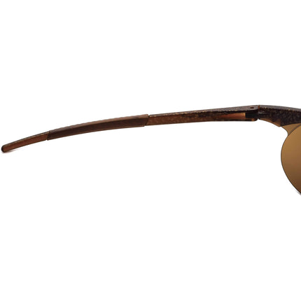 Oakley Vintage Sunglasses Zero 0.4 (rare vintage from early 1990s) Glitter Gulch Gold Iridium Half Rim 59 mm