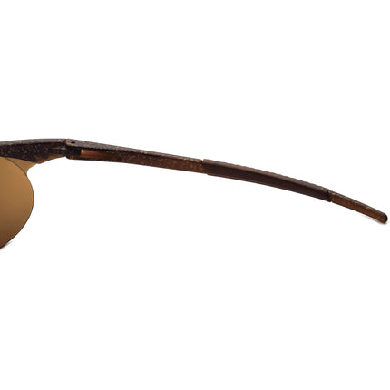 Oakley Vintage Sunglasses Zero 0.4 (rare vintage from early 1990s) Glitter Gulch Gold Iridium Half Rim 59 mm